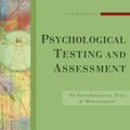 Cover Art for 9780874849837, Psychological Testing and Assessment by Ronald Jay Cohen