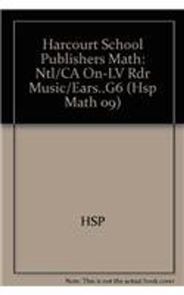 Cover Art for 9780153602627, Harcourt School Publishers Math by Hsp