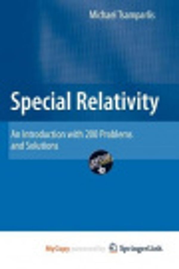 Cover Art for 9783642039096, Special Relativity by Michael Tsamparlis