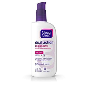 Cover Art for 0381370035725, Clean & Clear Dual Action Face Moisturizer, 4 Fl Oz by Clean & Clear