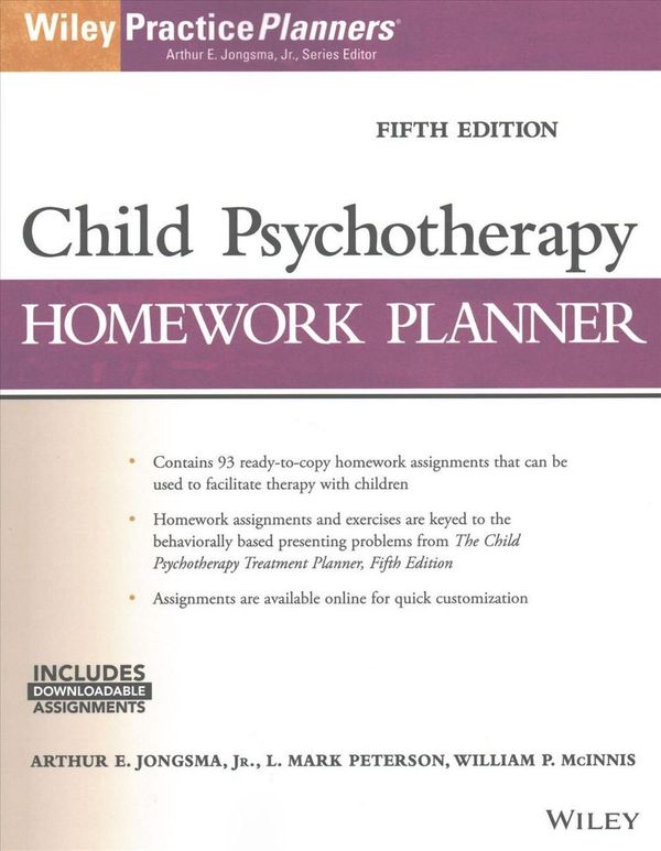 Cover Art for 9781119193067, Child Psychotherapy Homework Planner, Fifth EditionPracticePlanners by David J. Berghuis, L. Mark Peterson, William P. McInnis