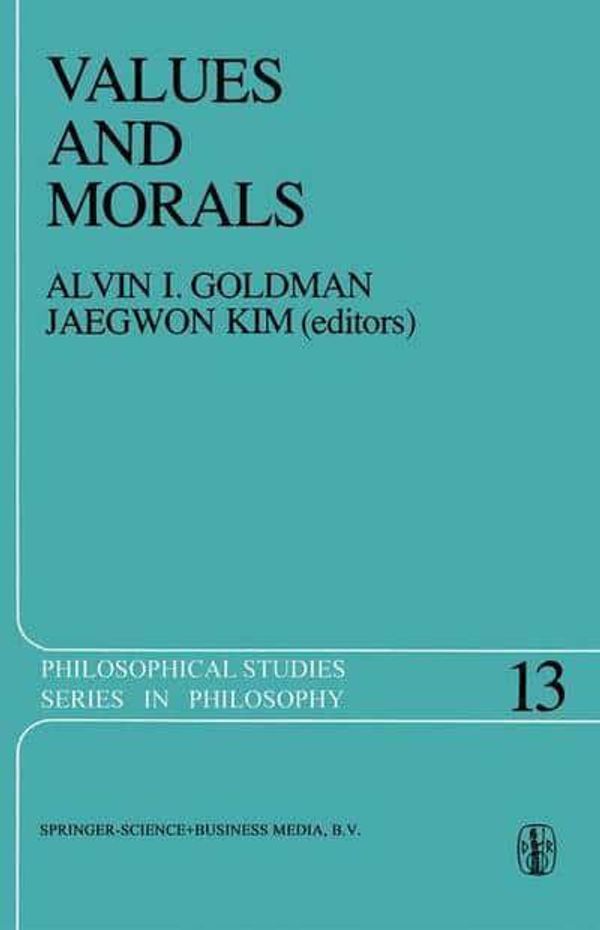 Cover Art for 9789048183524, Values and Morals by 