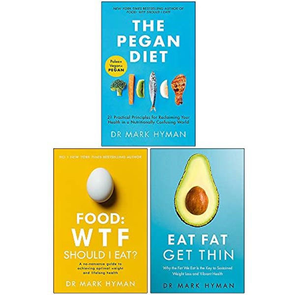 Cover Art for 9789124123505, Mark Hyman Collection 3 Books Set (The Pegan Diet, Food: WTF Should I Eat?, Eat Fat Get Thin) by Mark Hyman