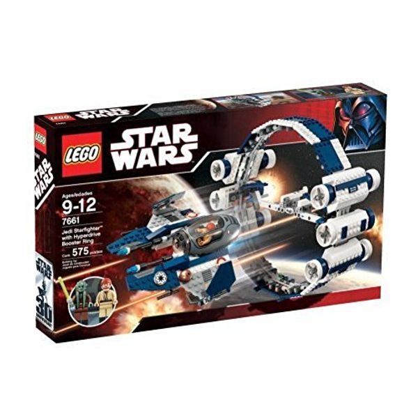 Cover Art for 0673419091251, Jedi Starfighter with Hyperdrive Booster Ring Set 7661 by LEGO