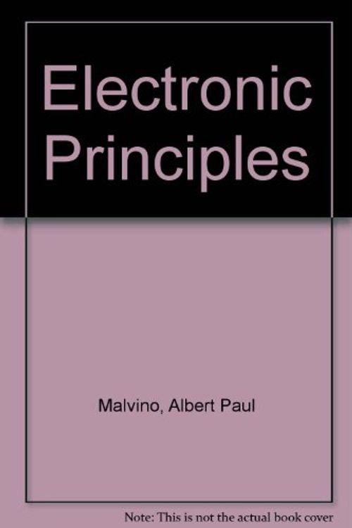 Cover Art for 9780070398412, Electronic Principles by Albert Paul Malvino