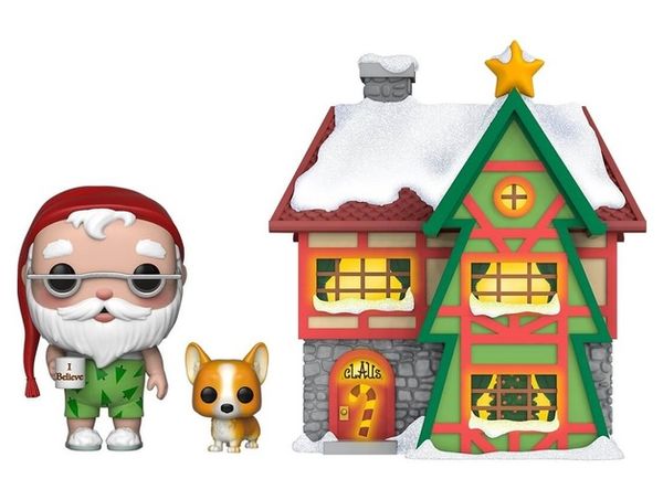 Cover Art for 0889698444231, Funko Pop! Town: Holiday - Santa's House with Santa & Nutmeg by FUNKO