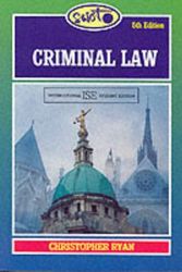 Cover Art for 9781854317803, Criminal Law by Christopher Ryan