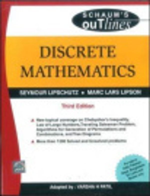 Cover Art for 9780070669123, Discrete Mathematics by Seymour Lipschutz