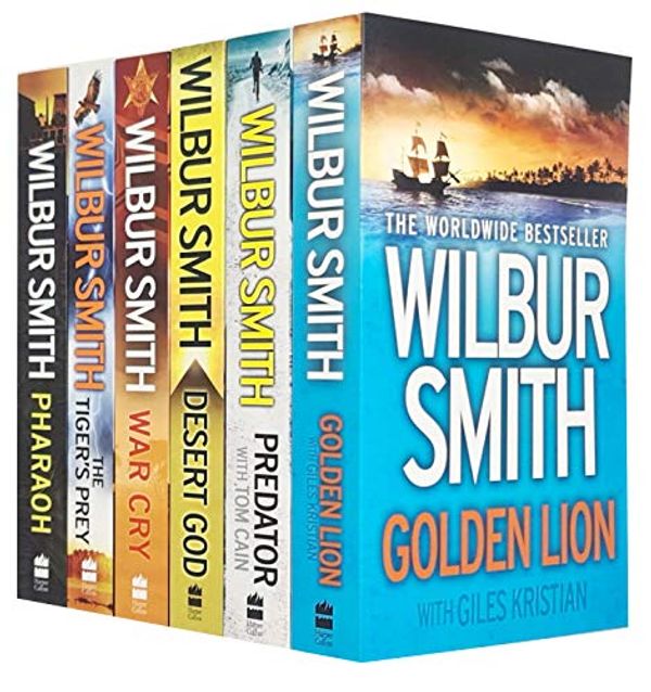 Cover Art for 9789124087357, Wilbur Smith Collection 6 Books Set (Golden Lion, Predator, Desert God, War Cry, The Tiger’s Prey, Pharaoh) by Wilbur Smith