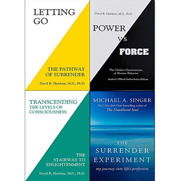Cover Art for 9789123839988, Transcending the Levels of Consciousness, Power vs Force, Letting Go, Surrender Experiment 4 Books Collection Set by Michael A. Singer, David R. Hawkins, MD, Ph.D.