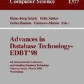 Cover Art for 9783540642640, Advances in Database Technology, EDBT '98 by Gustavo Alonso, Felix Saltor, Isidro Ramos, Hans-J??rg Schek