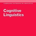 Cover Art for 9780511137860, Cognitive Linguistics (Cambridge Textbooks in Linguistics) by D. Alan Cruse and William Croft