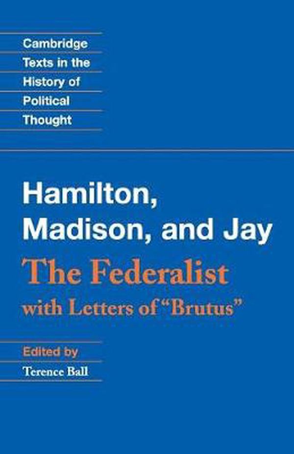 Cover Art for 9780521001212, The Federalist by Alexander Hamilton