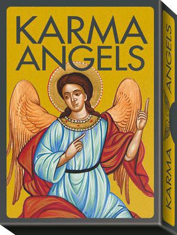 Cover Art for 9788865273616, Karma Angels Oracle: 32 full colour cards and 128pp instruction book by Marcus Katz, Tali Goodwin