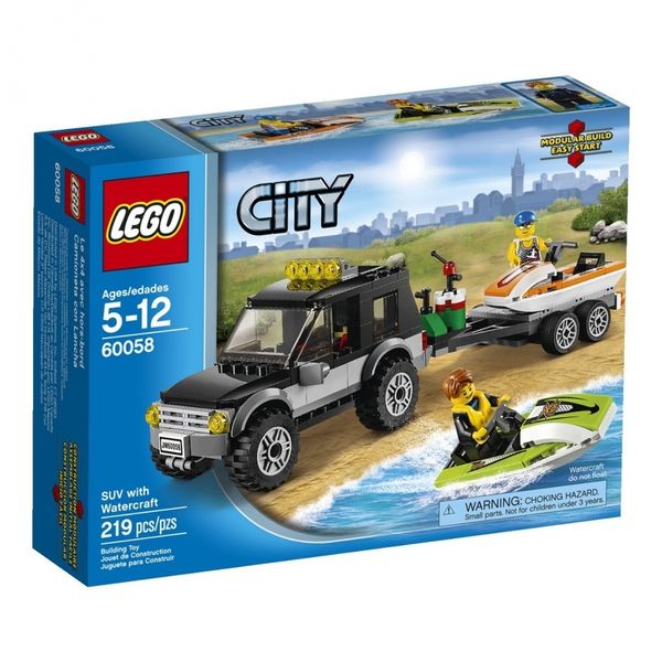 Cover Art for 0673419207577, SUV with Watercraft Set 60058 by Lego