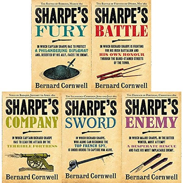 Cover Art for 9789123674916, Bernard cornwell the sharpe series 11 to 15 books collection set (fury, battle, company, sword, enemy) by Bernard Cornwell