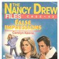 Cover Art for 9781481428002, False Impressions by Carolyn Keene
