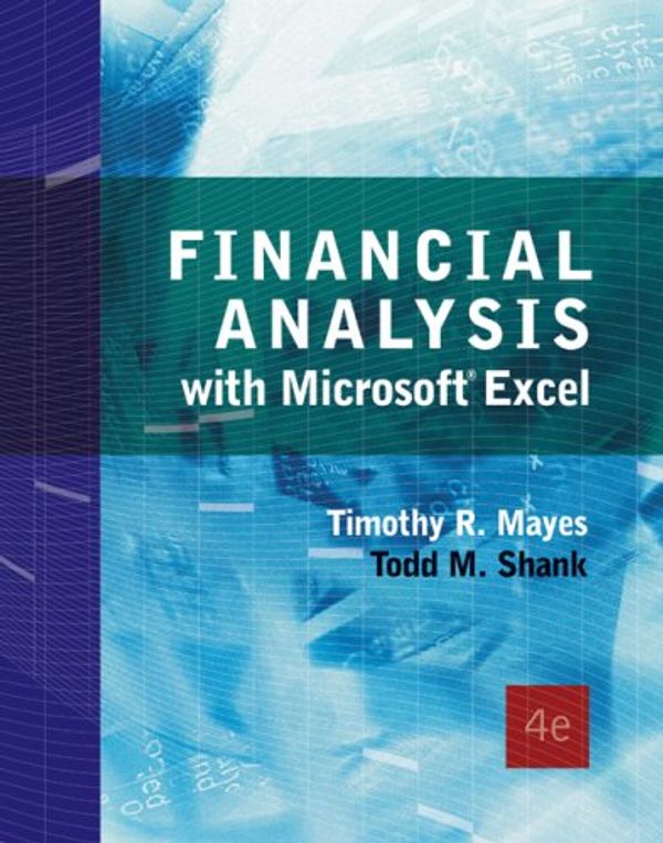 Cover Art for 9780324407501, Fin Analysis W/Micrsft Excel by Timothy R. Mayes