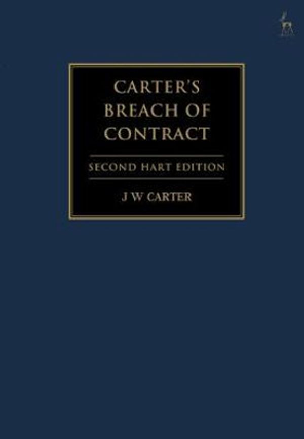Cover Art for 9781509928248, Carter's Breach of Contract: (2nd Hart Edition) by JW Carter