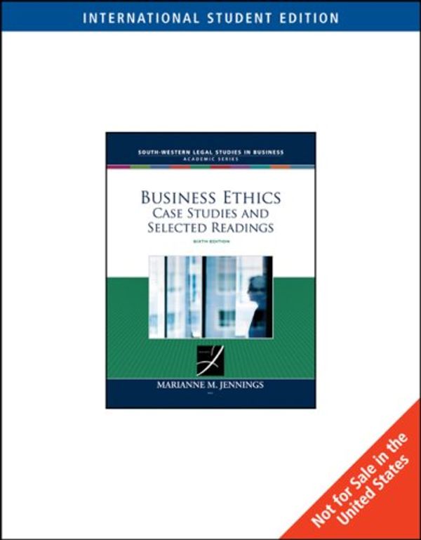 Cover Art for 9780324657876, Business Ethics, International Edition by Marianne Jennings