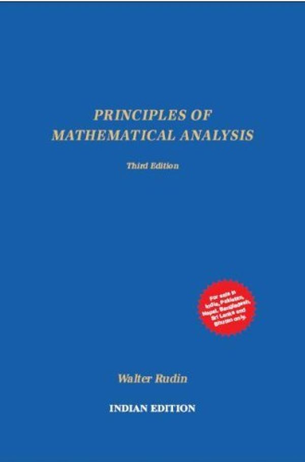 Cover Art for B013IL7P4Q, Principles of Mathematical Analysis by Walter Rudin (5-Jul-1905) Paperback by Unknown