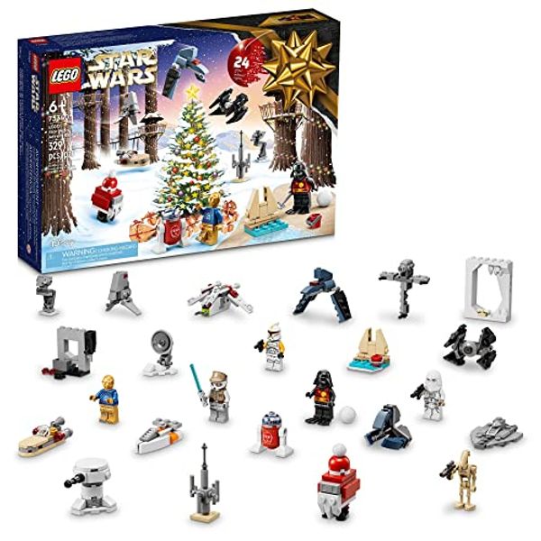 Cover Art for 0673419356107, LEGO Star Wars 2022 Advent Calendar 75340 Building Toy Set for Kids, Boys and Girls, Ages 6+, 8 Characters and 16 Mini Builds (329 Pieces) by 