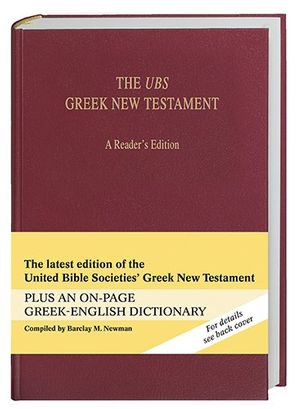 Cover Art for 9781598562859, The UBS Greek New Testament by Barclay M. Newman