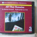 Cover Art for B002PJ89ZM, All That Remains, Unabridged by Patricia Cornwell