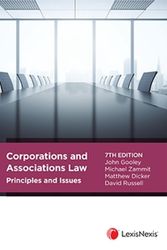 Cover Art for 9780409351705, Corporations and Associations Law Principles and Issues, 7th edition by John Gooley, Michael Zammit, Matthew Dicker, David Russell