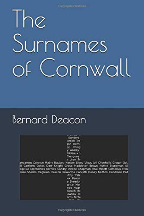 Cover Art for 9780951391853, The Surnames of Cornwall by Bernard Deacon