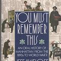 Cover Art for 9780805209792, You Must Remember This by Jeff Kisseloff