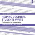 Cover Art for 9781317802129, Helping Doctoral Students Write by Barbara Kamler, Pat Thomson