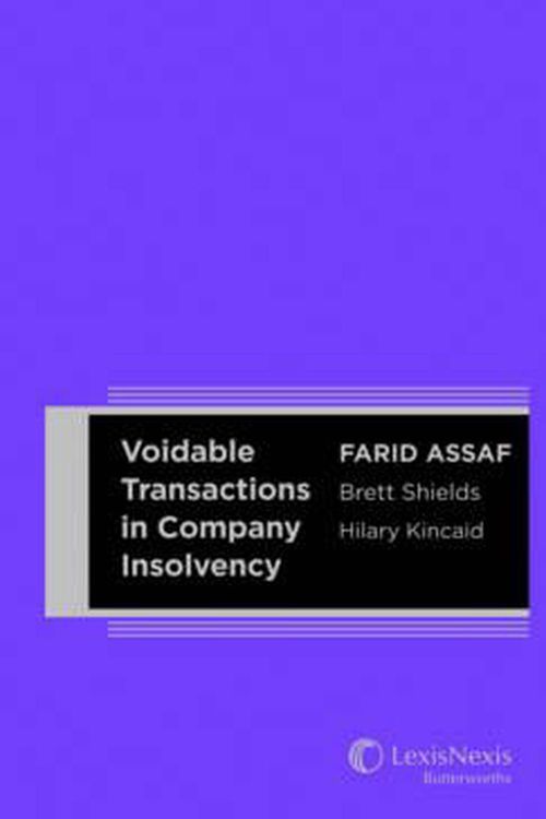 Cover Art for 9780409331707, Insolvent Transactions in Company Law by Farid Assaf