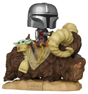 Cover Art for 0889698523738, Funko Pop! Deluxe: Mandalorian - Mandalorian on Bantha with Child, Multicolor by Funko