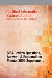 Cover Art for 9781604200478, CISA Review Questions, Answers & Explanations Manual 2009 Supplement by Isaca