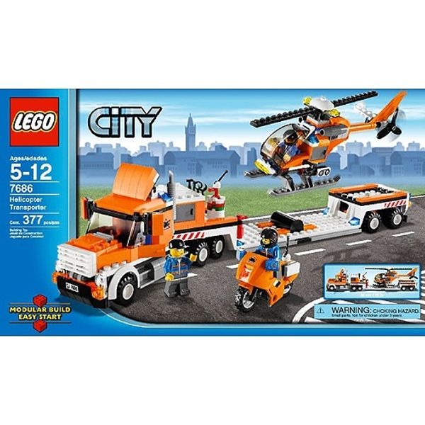 Cover Art for 0673419112536, Helicopter Transporter Set 7686 by LEGO