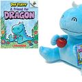 Cover Art for B07WDXXML8, A Friend for Dragon by Dav Pilkey Easy Reader Childrens Book , Blue Dragon Plush Doll with Friend Gift Set by 