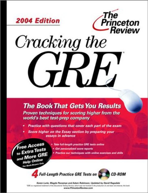 Cover Art for 9780375763229, Cracking the GRE with Sample Tests on CD-ROM, 2004 Edition with CDROM (Princeton Review: Cracking the GRE (w/DVD)) by Princeton Review