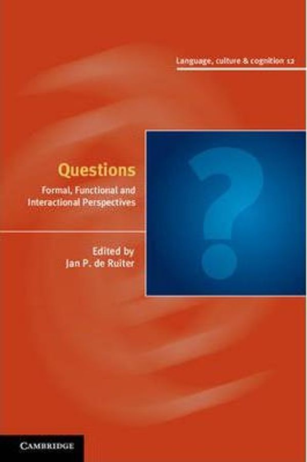 Cover Art for 9780521762670, Questions by Jan P de Ruiter
