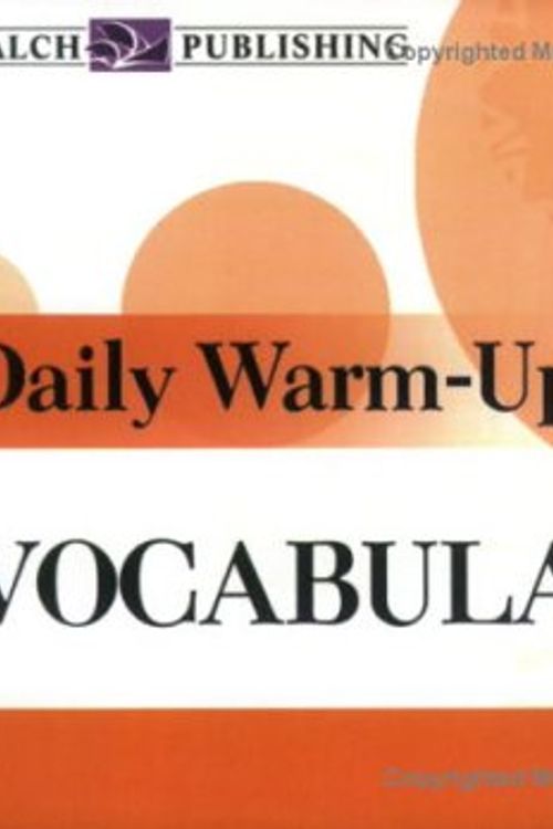 Cover Art for 9780825143205, Daily Warm-Ups for Vocabulary by Walch Publishing