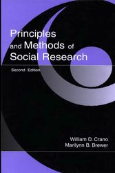 Cover Art for 9781410613134, Principles and Methods of Social Research by William D. Crano