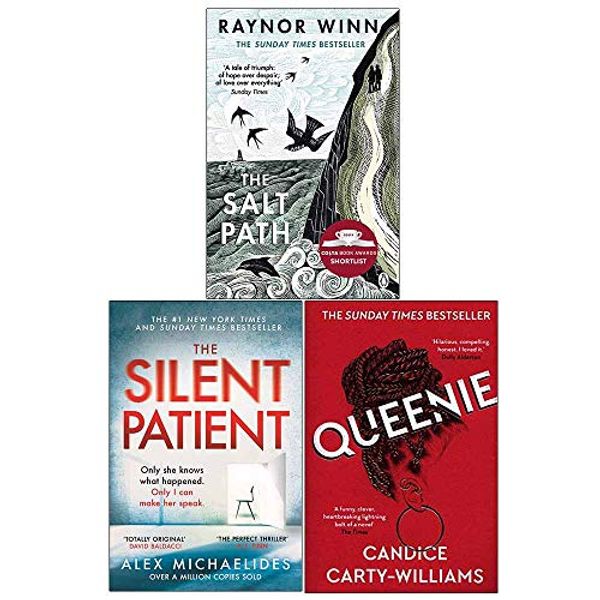 Cover Art for 9789124044879, The Salt Path, The Silent Patient, Queenie 3 Books Collection Set by Raynor Winn, Alex Michaelides, Candice Carty-Williams