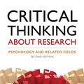 Cover Art for 9781433827976, Critical Thinking About Research: Psychology and Related Fields by Harris M. Cooper