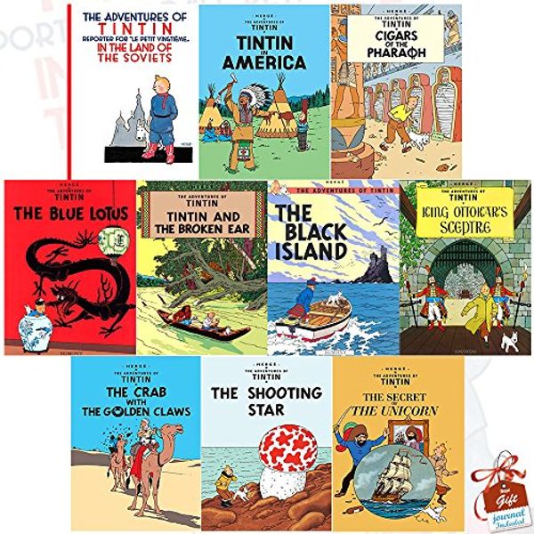 Cover Art for 9789123598199, The Adventures of Tintin Series 1 to 2 : 10 book Collection Set With Gift Journal inc Tintin in the Land of the Soviets, Tintin in America, Cigars of the Pharaoh, The Blue Lotus, The Broken Ear by HergÃ
