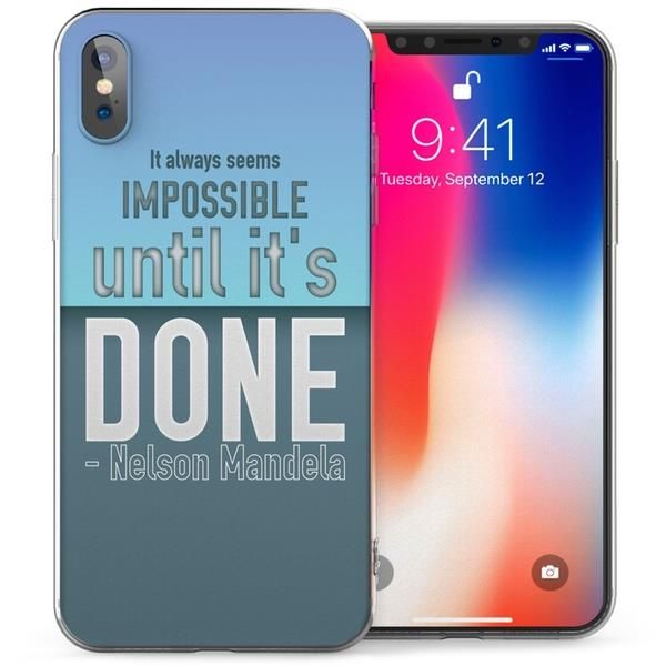 Cover Art for 5054937313523, Caseflex Apple Iphone X Nelson Mandela Quote Case / Cover (3D) by Unknown