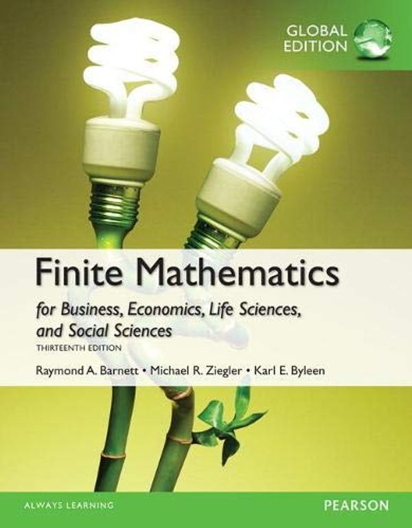 Cover Art for 9781292066431, NEW MyMathLab -- AccessCard -- for Finite Mathematics for Business, Economics, Life Sciences and Social Sciences, Global Edition by Raymond Barnett, Michael Ziegler, Karl Byleen