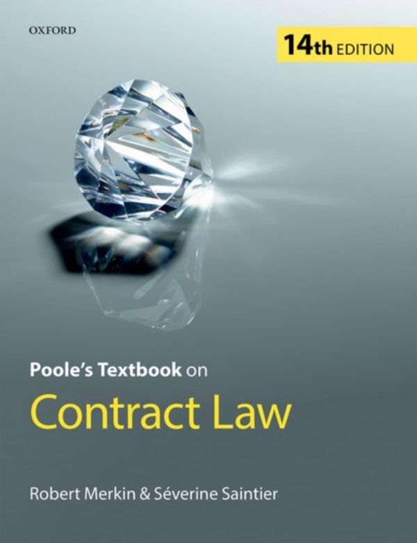 Cover Art for 9780198816980, Poole's Textbook on Contract Law by Robert Merkin