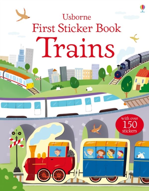 Cover Art for 9781409551553, First Sticker Book Trains by Sam Taplin