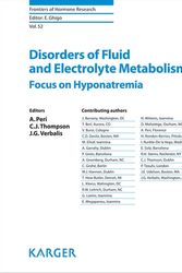 Cover Art for 9783318063837, Disorders of Fluid and Electrolyte Metabolism by Alessandro Peri, Chris J. Thompson, Joseph G. Verbalis, Federica Guaraldi
