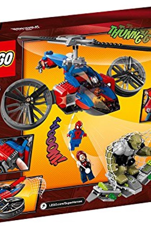 Cover Art for 5702015129022, Spider-Helicopter Rescue Set 76016 by Lego